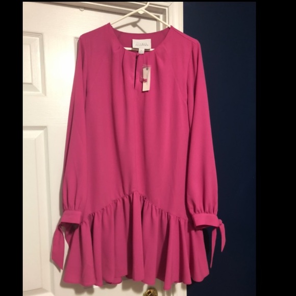 Bright pink drop waist Mare Mare dress - Picture 1 of 3